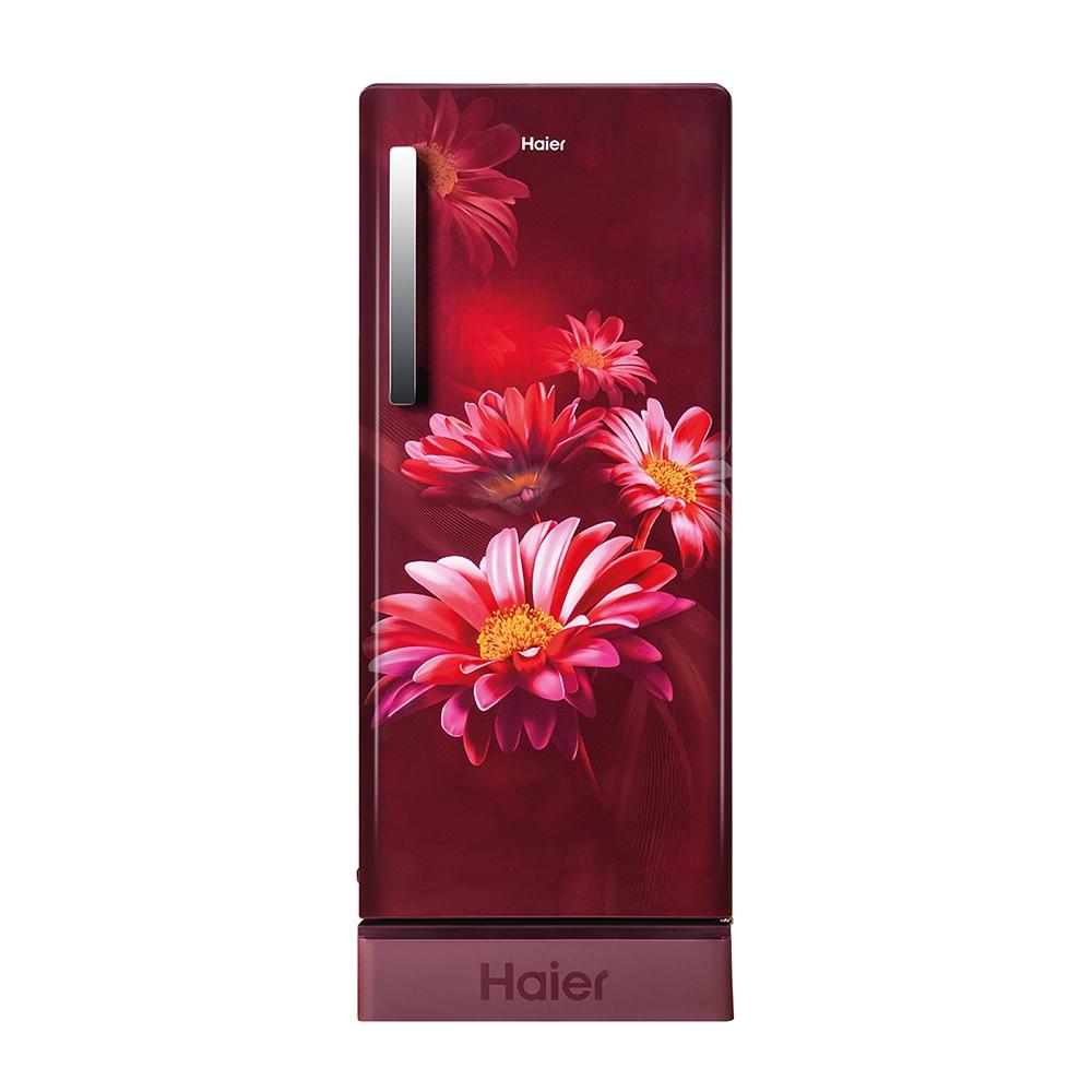Haier 190 L 5 Star Single Door Refrigerator (HRD-2115PRHA-N, Red Hilton)