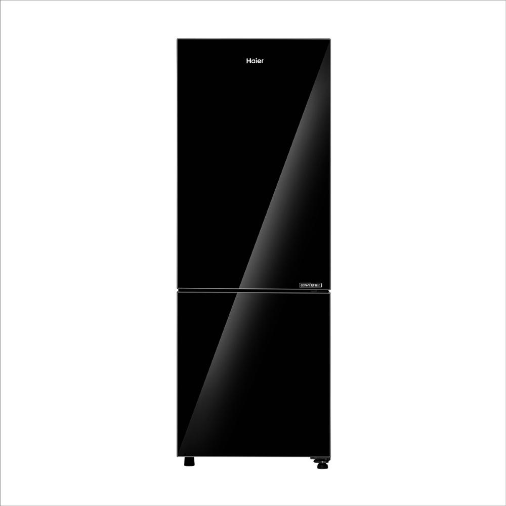 Haier 265 L 2 Star Bottom Mount Refrigerator (HRB-3152PKGA-P, Black Glass)