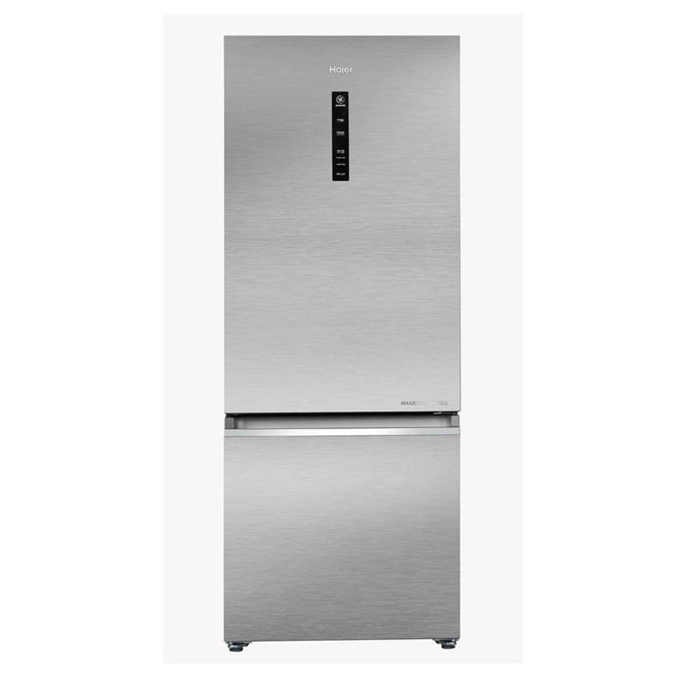 Haier 325 L 2 Star Bottom Mount Refrigerator (HRB-3752BNSA-P, Nickel Steel)