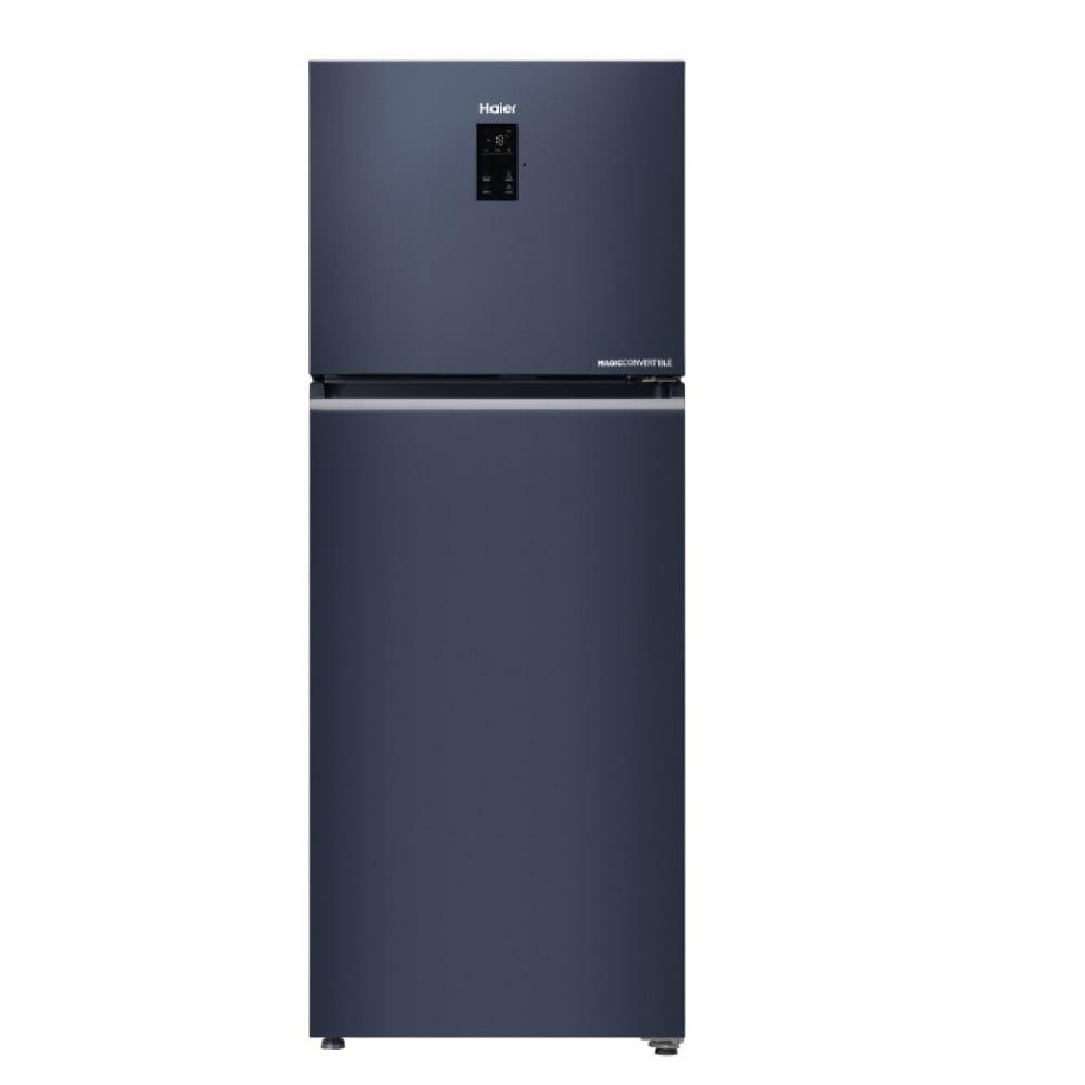 Haier 328 L 2 Star Double Door Refrigerator (HRF-3782BLGKA-P, Graphite Black)