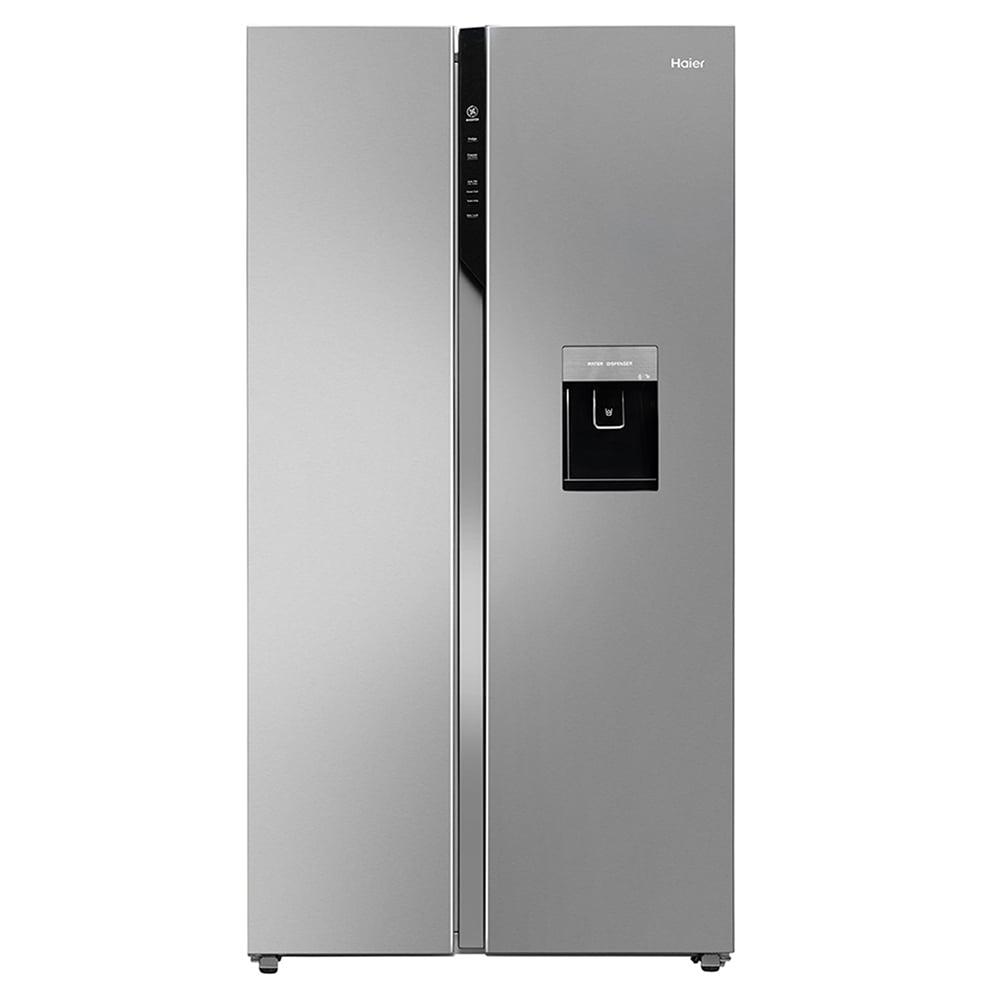 Haier 596 L 3 Star Side By Side Refrigerator with Deo Fresh Technology, Regal Steel, HRS-682WRSU1