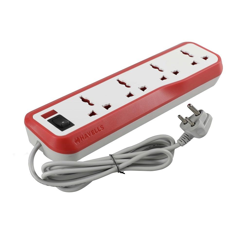 Havells 4m Surge Protector with Heavy Duty Spikeguard, Overload Protection, AHNKXXR004