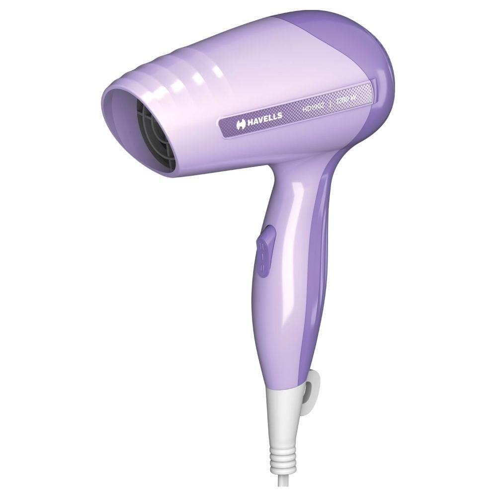 Havells 1200 Watts, Hair Dryer, 2 Heat Settings, 2 Speed Settings, HD1902, Lavender
