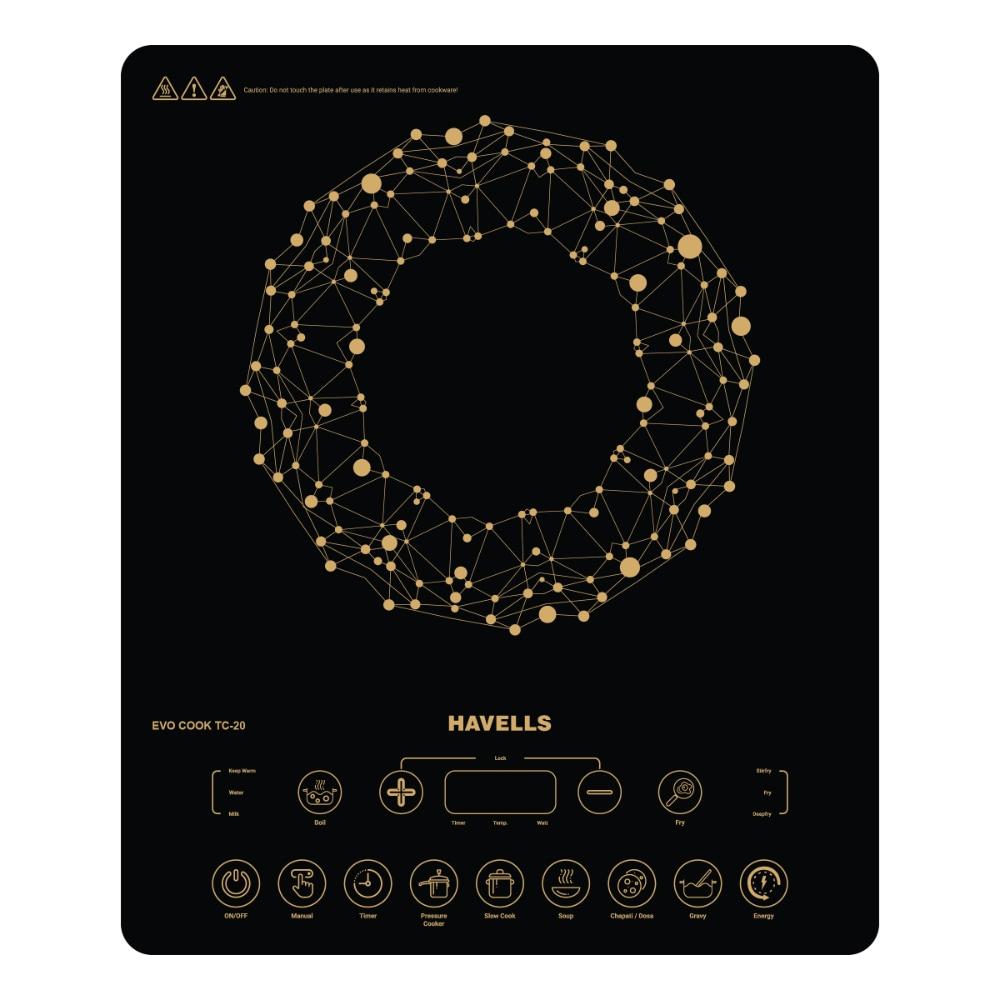 Havells Evo Cook TC-20 2000 Watts Induction Cooktop, Black