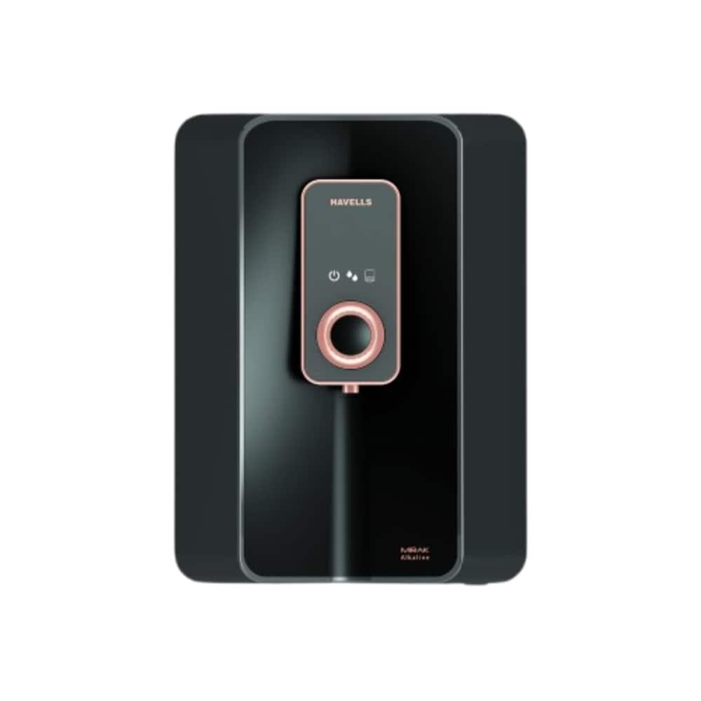 Havells Mirak 6 L RO + UV + Alkaline Water Purifier, Black