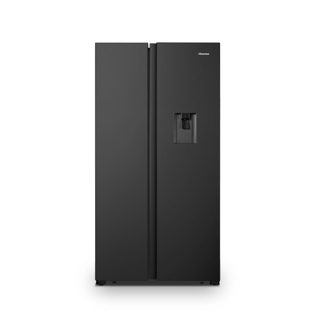 Hisense 564 Litres Side-by-Side Refrigerator, Black RS564N4SBNW
