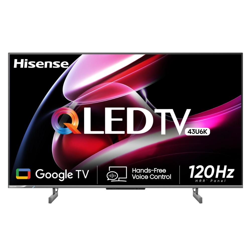 Buy Hisense 108 cm (43 inch) 4K QLED Google TV 43U6K, Black at