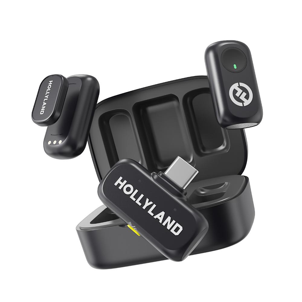 Hollyland Lark A1 Duo Wireless Microphone, Black