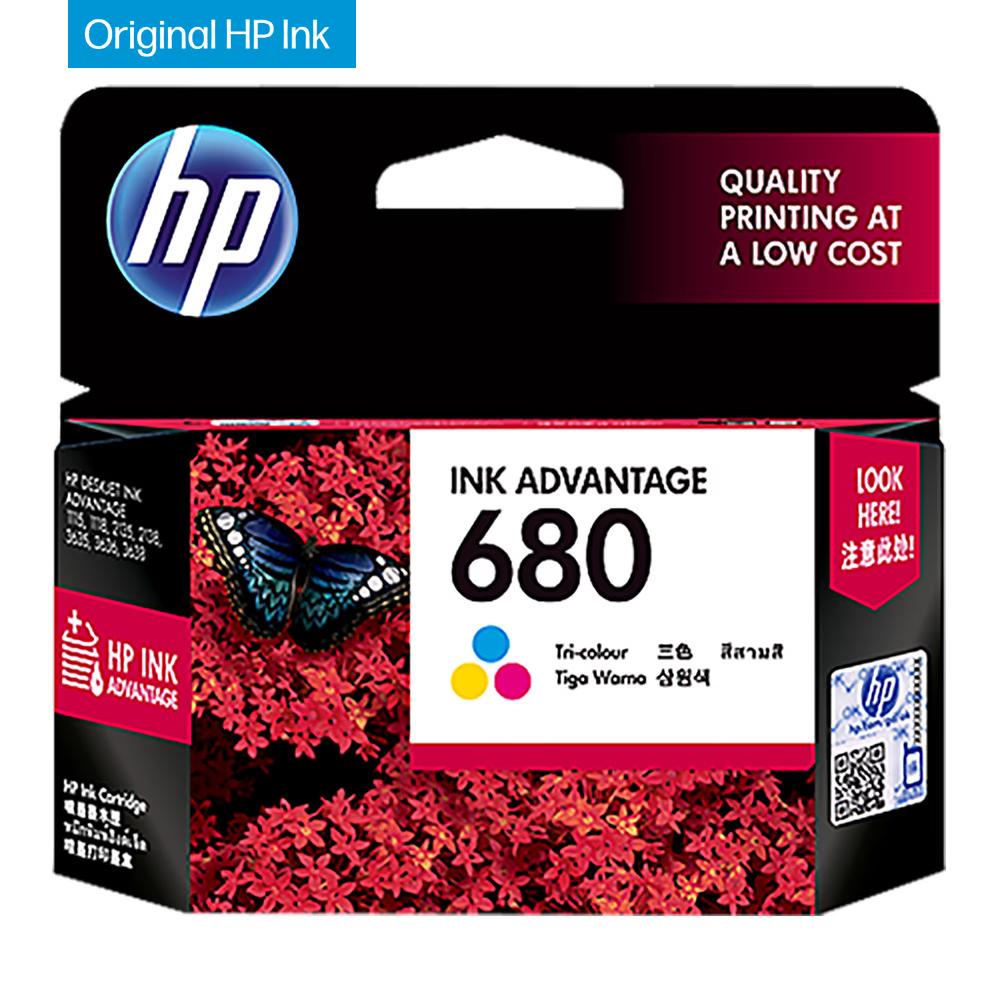 HP 680 Original Ink Advantage Cartridge, Tri-color