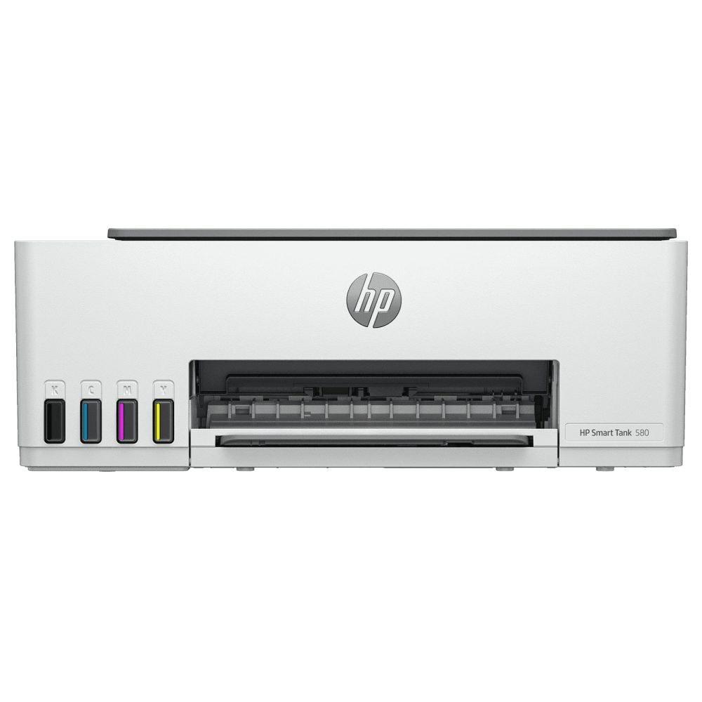 HP Smart Tank 580 AIO Wi-Fi Colour Wireless Solid Ink Printers with 1 Extra Black Ink Bottle (Upto 8000 Black & 6000 Colour Prints) + 1 Year Extended Warranty with PHA Coverage, Print, Scan & Copy