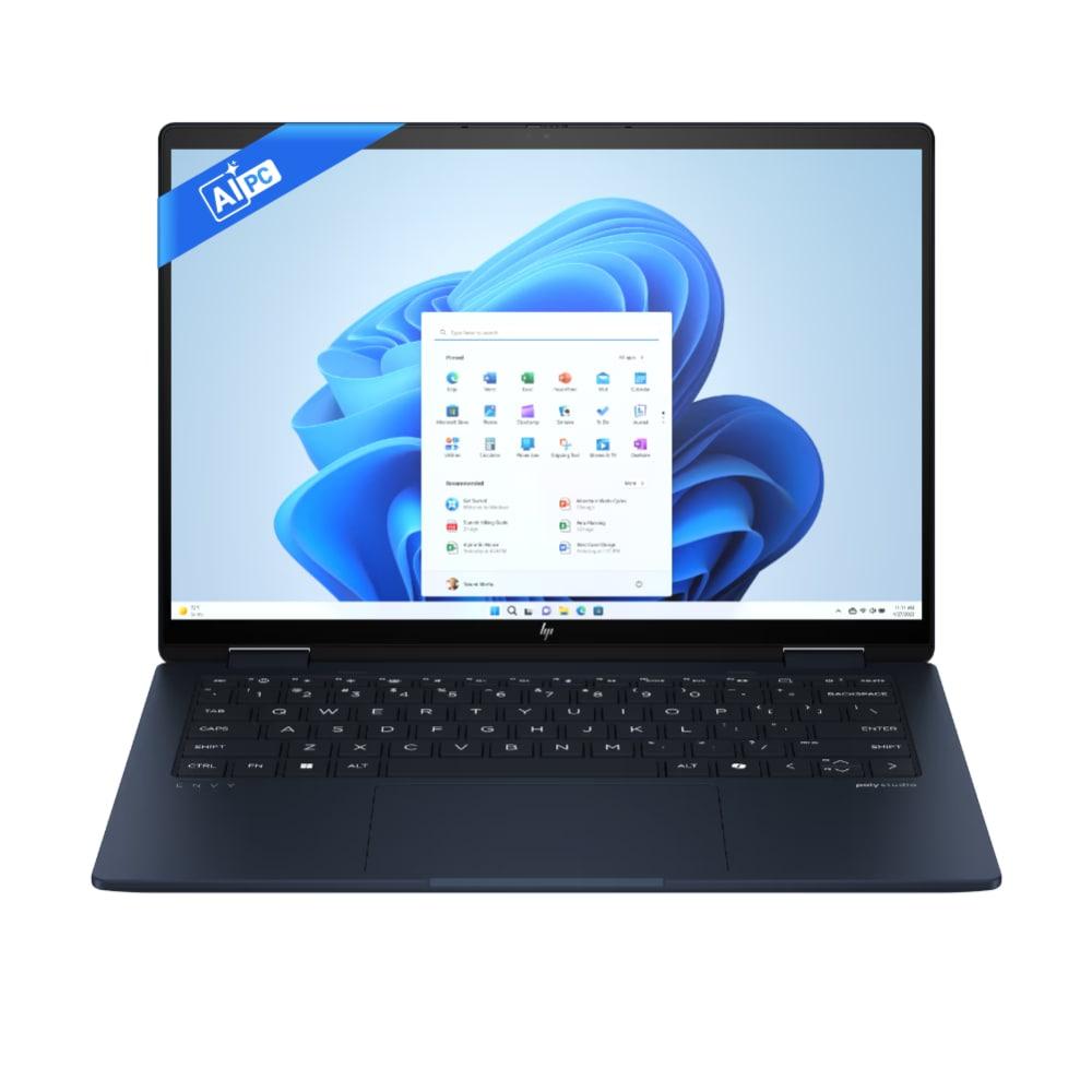 HP Envy X360 14-fc0078TU 2-in-1 Laptop (14 inch (35.56 cm)/Intel Core Ultra 5 125U/16 GB LPDDR5 2DM 6400/512 GB/Intel Graphics/Multi Touch Enabled, 48-120 Hz/OST W11 I MSO/USB C rechargeable Tilt Pen MPP2.0), Atmospheric Blue