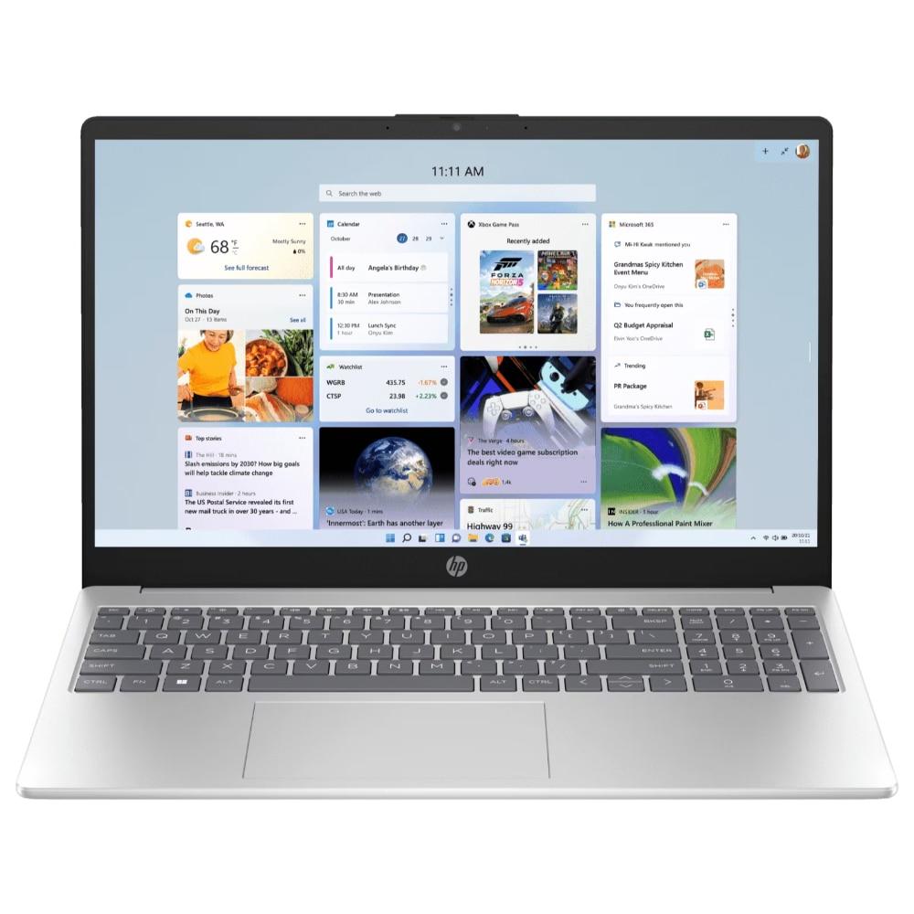 HP15 fc0155AU Standard Laptop (AMD Ryzen 5-7520U/8 GB/512 GB SSD/AMD Radeon Integrated Graphics/FHD) 39.6 cm (15.6 inch), Natural Silver