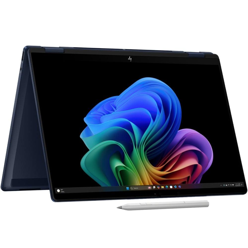 HP OmniBook X Flip 14-fm0026TU Convertible Laptop (Intel Ultra 7-256V (SC) 47 NPU TOPs/16 GB /512 GB SSD/Intel Arc Graphics/Next Gen Windows/Microsoft Office 2021 Home & Student/OLED), 35.6 cm - 14 inch, Atmospheric Blue