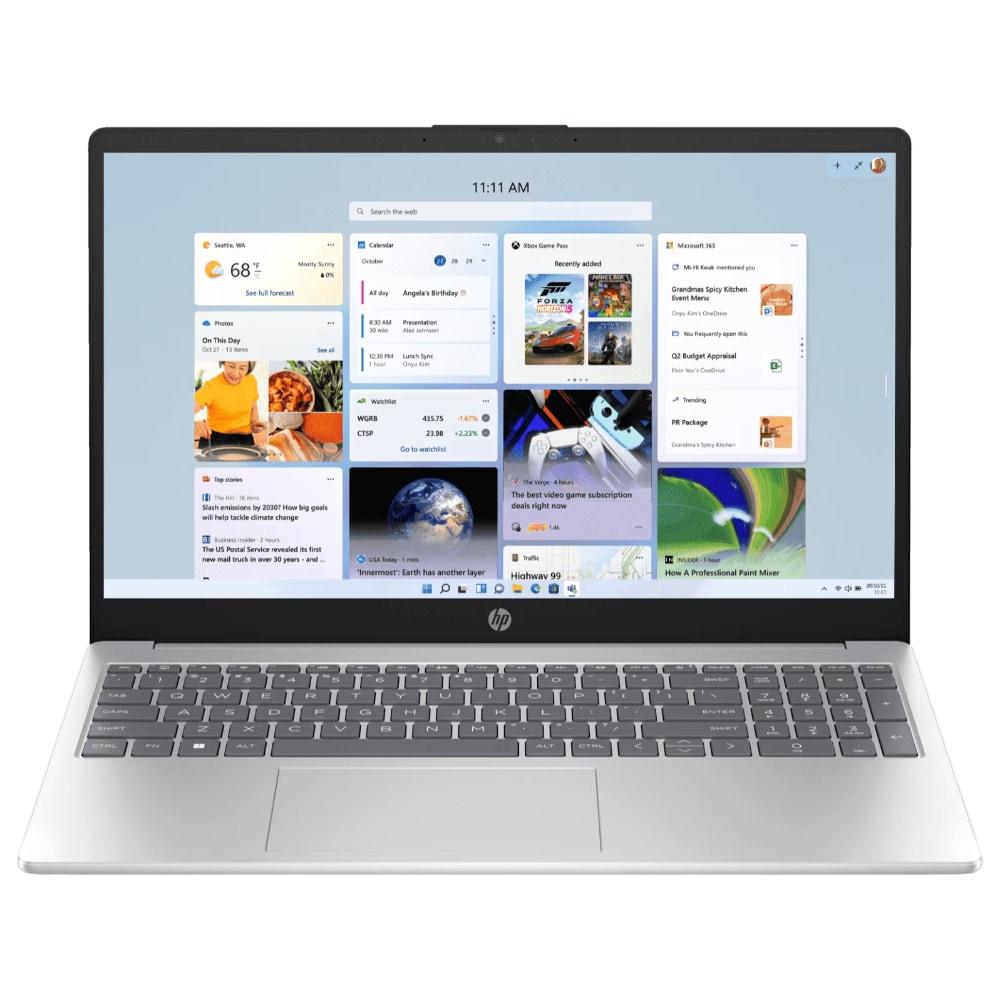 HP 15s 15-fc0389AU Standard Laptop (AMD Ryzen 5 7530U Processor/16 GB/512 GB SSD/Intel integrated SoC/Windows 11 Home/MS Office Home 2024 + 1 year M365 Basic/Full HD), 39.62 cm - 15.6 inch, Natural silver