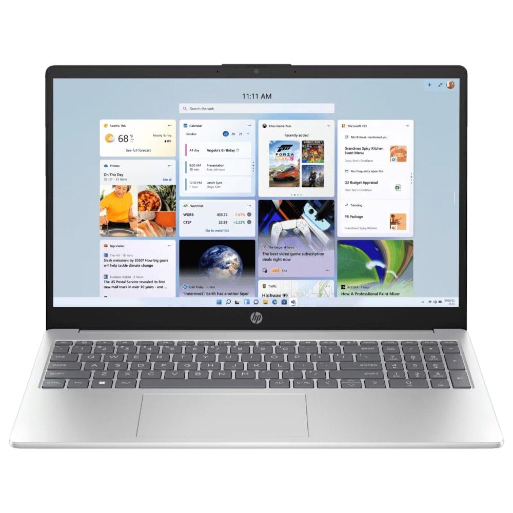 HP 15s 15-fc0389AU Standard Laptop (AMD Ryzen 5 7530U Processor/16 GB/512 GB SSD/Intel integrated SoC/Windows 11 Home/MS Office Home 2024 + 1 year M365 Basic/Full HD), 39.62 cm - 15.6 inch, Natural silver