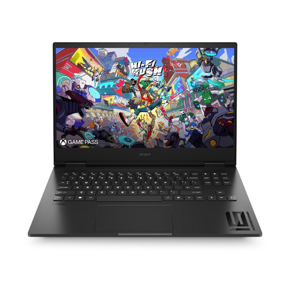HP Omen 16 16-am0279TX Gaming Laptop (Intel Core i9-14900HX/24 GB/1 TB SSD/8 GB-NVIDIA GeForce RTX 5060/Windows 11 Home/MS Office Home 2024, 1 year Microsoft 365 Basic/Full HD), 40.89 cm - 16 inch, Shadow Black, Black Chrome Logo