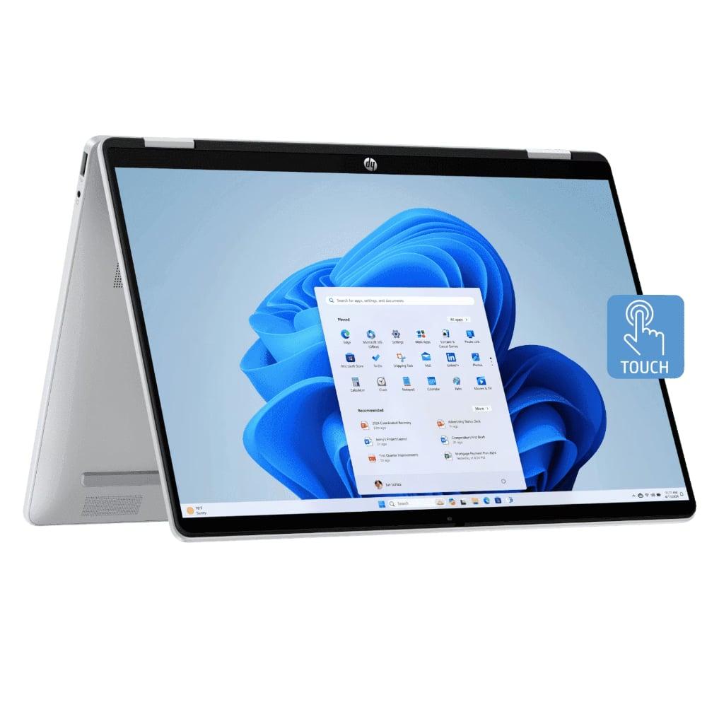 HP OmniBook 5 Flip 14-FP0790TU Convertible Laptop (Intel Core i5-1334U Processor/16 GB /1 TB SSD/Intel Iris Xe Graphics/Windows 11 Home/Microsoft Office 2021 Home & Student/2K), 35.6 cm - 14 inch, Glacier Silver
