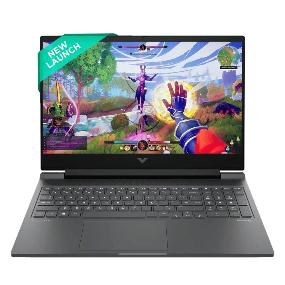 HP Victus 15 FA2316TX Gaming Laptop (Intel Core i5-14450HX/24 GB/512 GB SSD/6 GB-NVIDIA GeForce RTX 3050/Windows 11 Home/MS Office Home 2024/IPS FHD), 39.6 cm, Mica Silver, Black Chrome Logo
