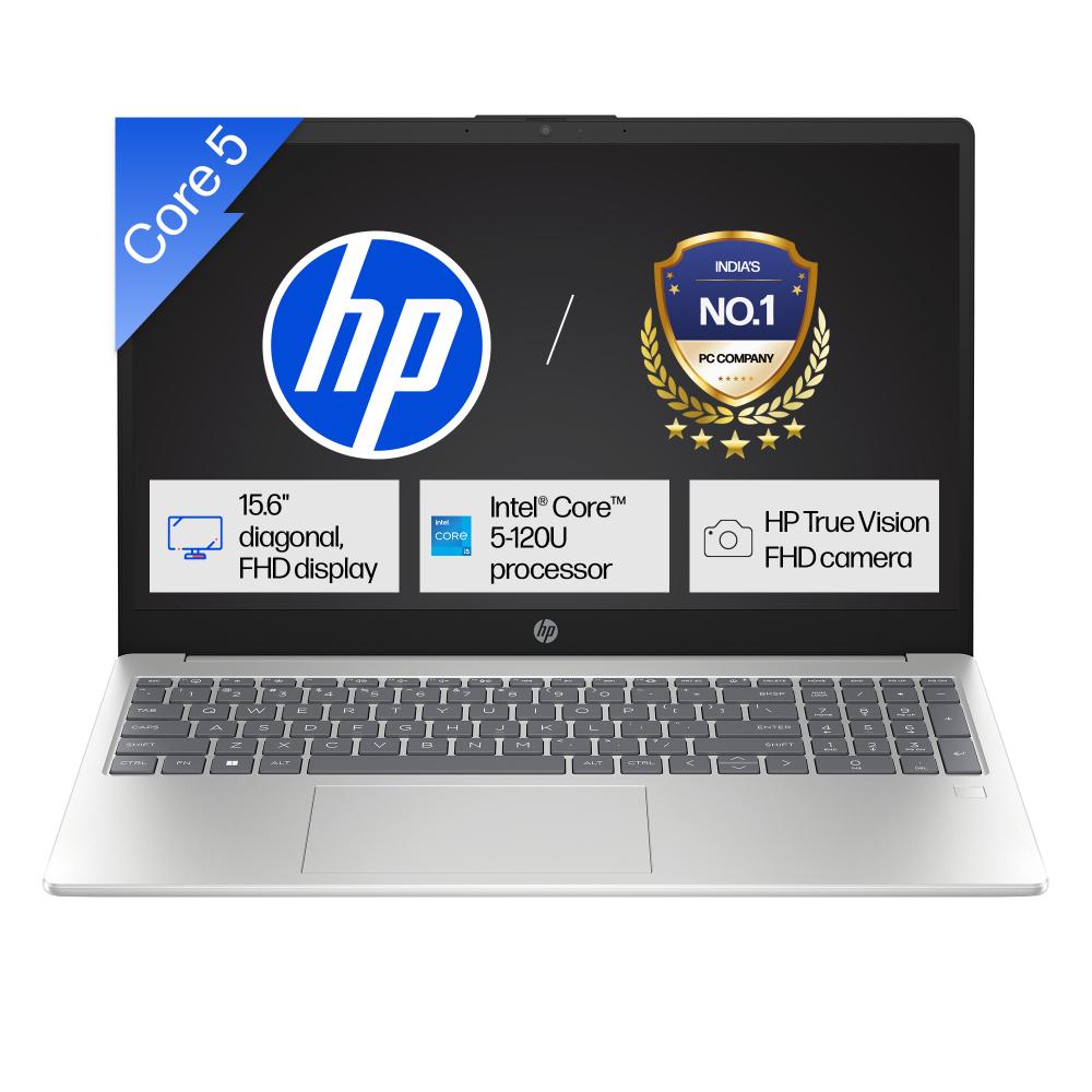 HP 15 15-fd0667TU Standard Laptop (Intel Core 5 120U Processor/16 GB/1 TB SSD/Intel Iris Xe Graphics/Windows 11 Home/MS Office Home 2024/Full HD), 39.6 cm - 15.6 inch, Natural Silver