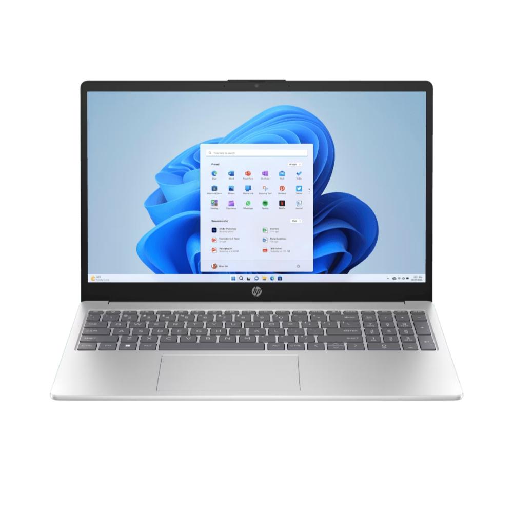 HP 15 15-fd0624TU Standard Laptop (Intel integrated SoC/8 GB/512 GB SSD/Intel integrated SoC/Windows 11 Home/MS Office Home 2024/Full HD), 39.6 cm (15.6 inch), Natural Silver