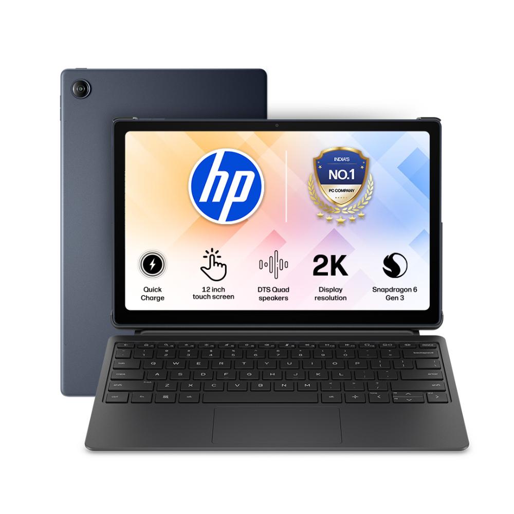 HP OmniPad 12 12-M0005QU Convertible Laptop (Snapdragon SM6475Q/8 GB/128 GB UFC/Qualcomm Adreno GPU/Android 16), 30.38 cm - 12 inch, Denim Blue