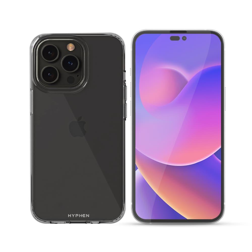 Hyphen AIRE Clear Soft Case with Tempered Glass for iPhone 14 Pro Max