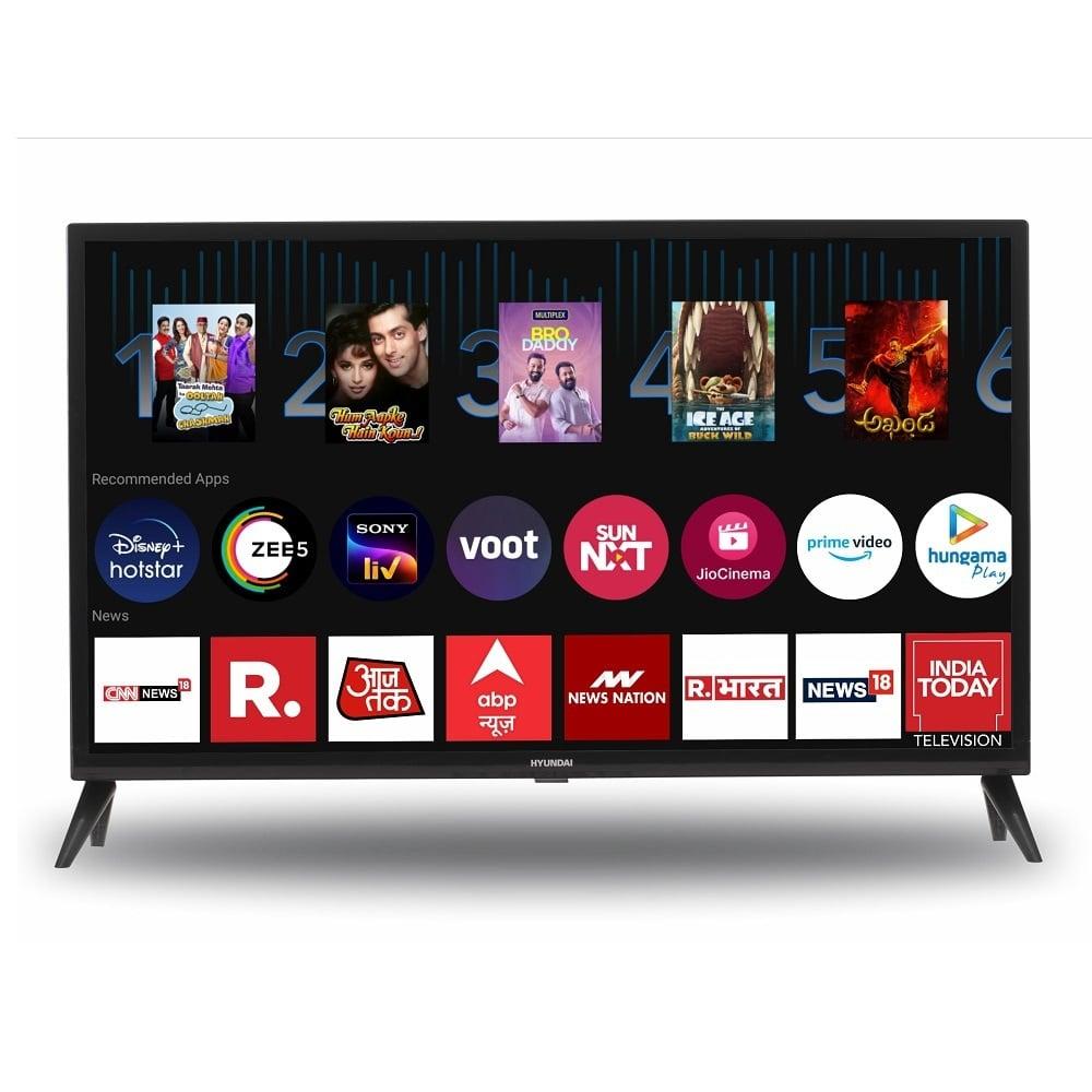 Hyundai 98 cm (39 Inch) HD SMART TV, Black, 39SWK18