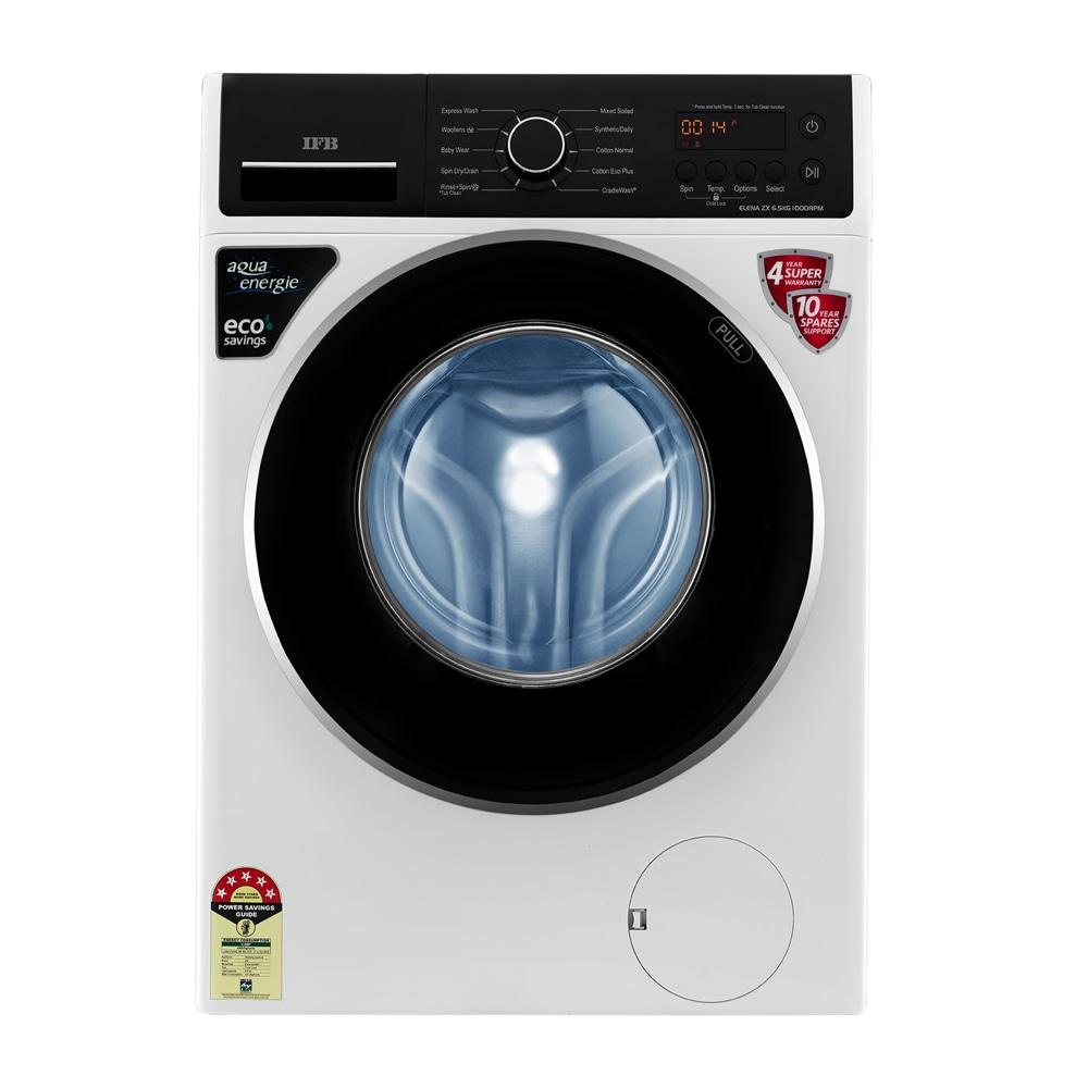 IFB 6.5 Kg Front Loading Fully Automatic Washing Machine, Elena ZX (White)