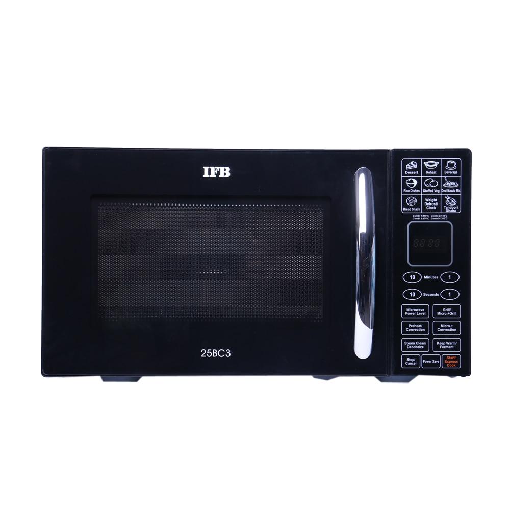 IFB 25 L Convection Microwave Oven with Dual Heaters and 360 Degree Convection (25BC3, Combi Cook, Auto Defrost, 10 Power Level, Auto Cook Menus)