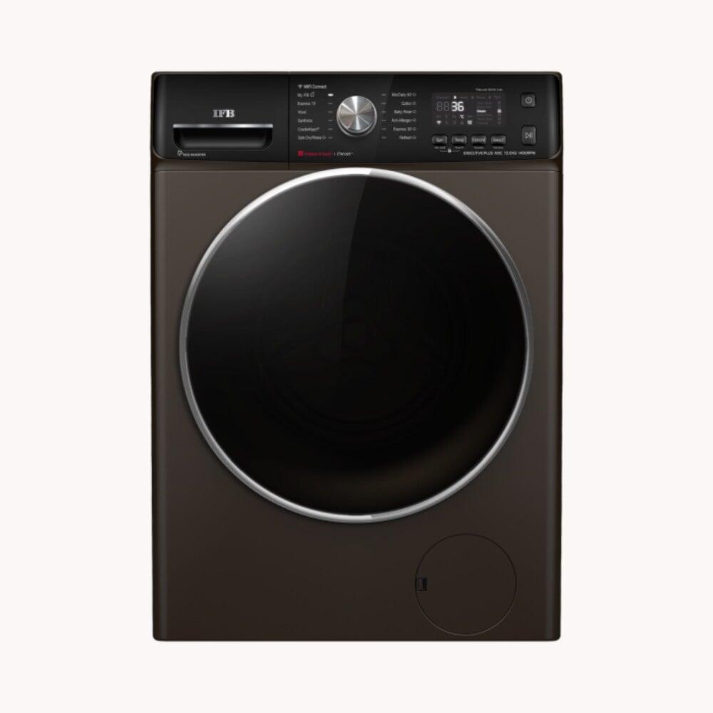 IFB 10 kg Front Load, AI Technology, Oxyjet, 9 Swirl Wash, Aqua Energie, 3D Warm Soak, WiFi Enabled, Power Steam, Mocha (Executive Plus MXC1014)