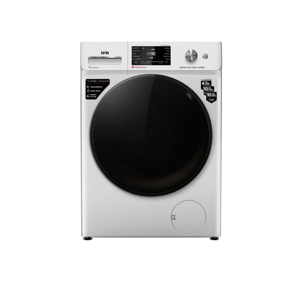 IFB 8 kg Fully Automatic Front Loading Washing Machine, Rich Silver, SENATOR SXN 8014K