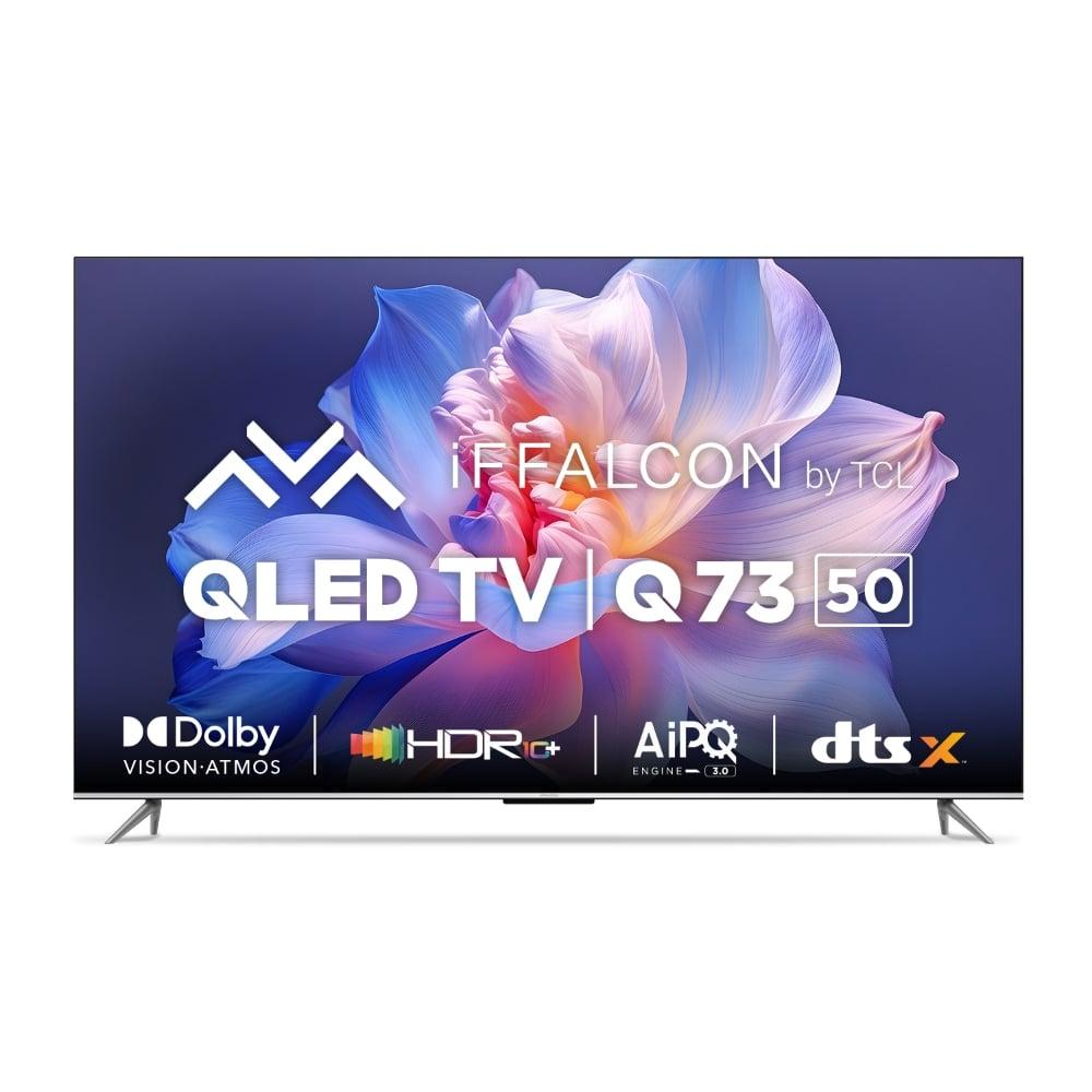 iFFALCON 126 cm (50 inches) 4K Ultra HD Smart QLED Google TV, iFF50Q73, Black