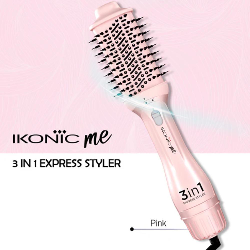 Ikonic 3-in-1 Express Hair Styler, Pink