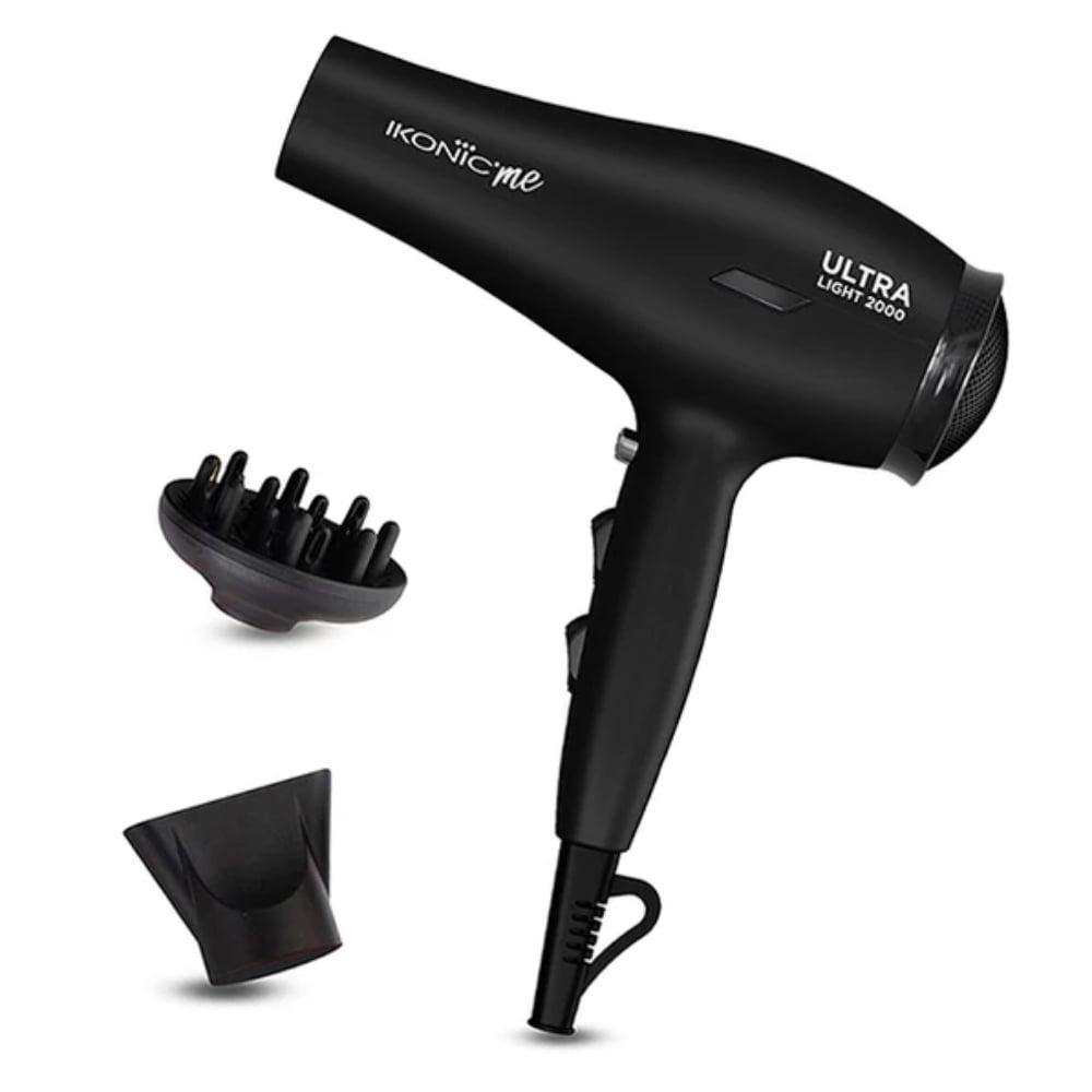 Ikonic Me Ultralight 2000 Hair Dryer, Black