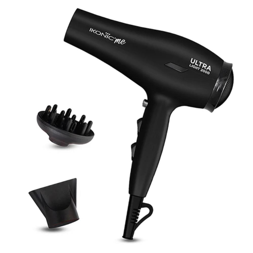 Ikonic Me Ultralight 2000 Hair Dryer, Black