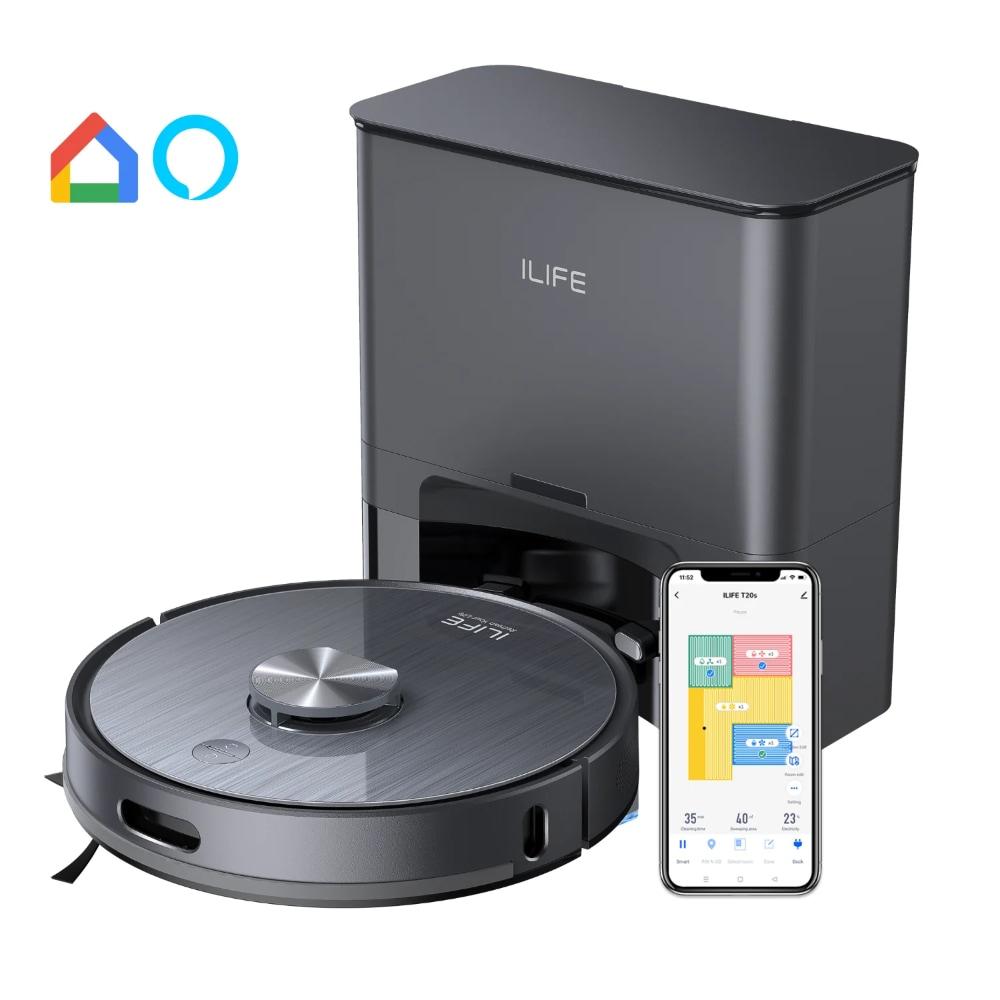 ILIFE T20s Self-Emptying Robotic Vacuum Cleaner