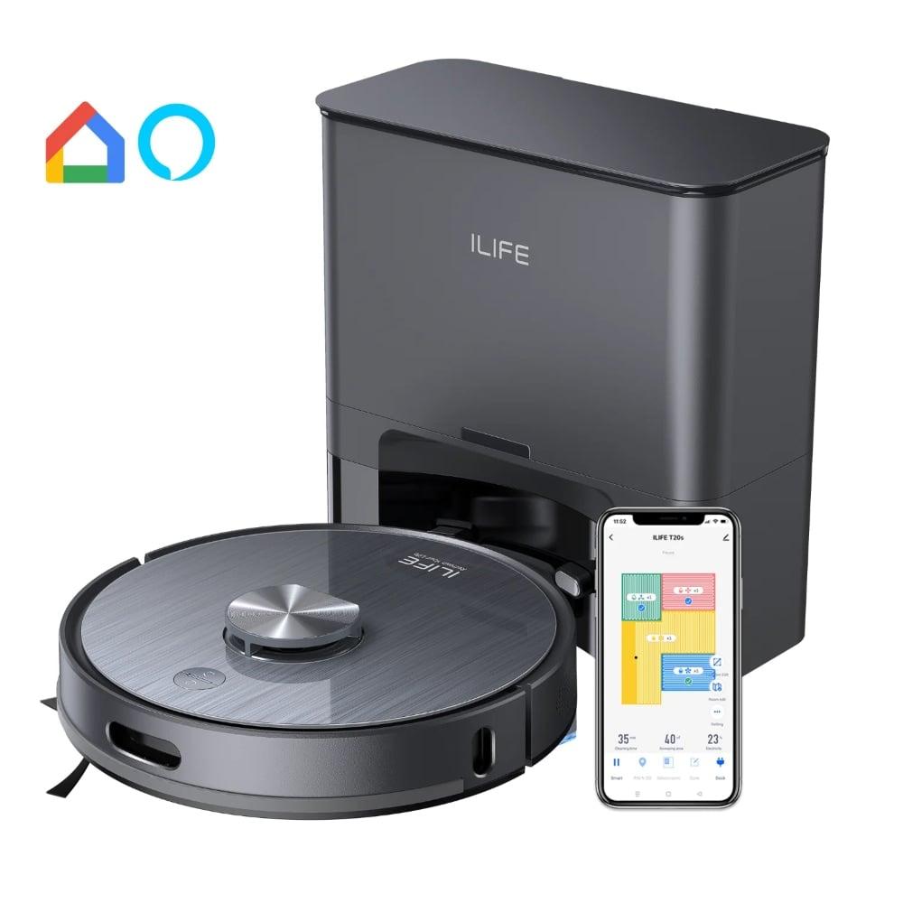 ILIFE T20s Self-Emptying Robotic Vacuum Cleaner