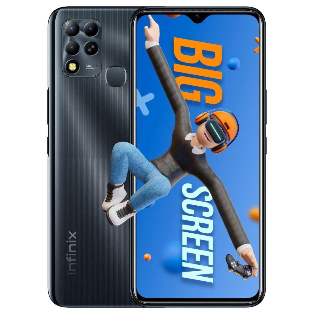 Infinix Hot 12 64 GB, 4 GB RAM, Polar Black, Mobile Phone