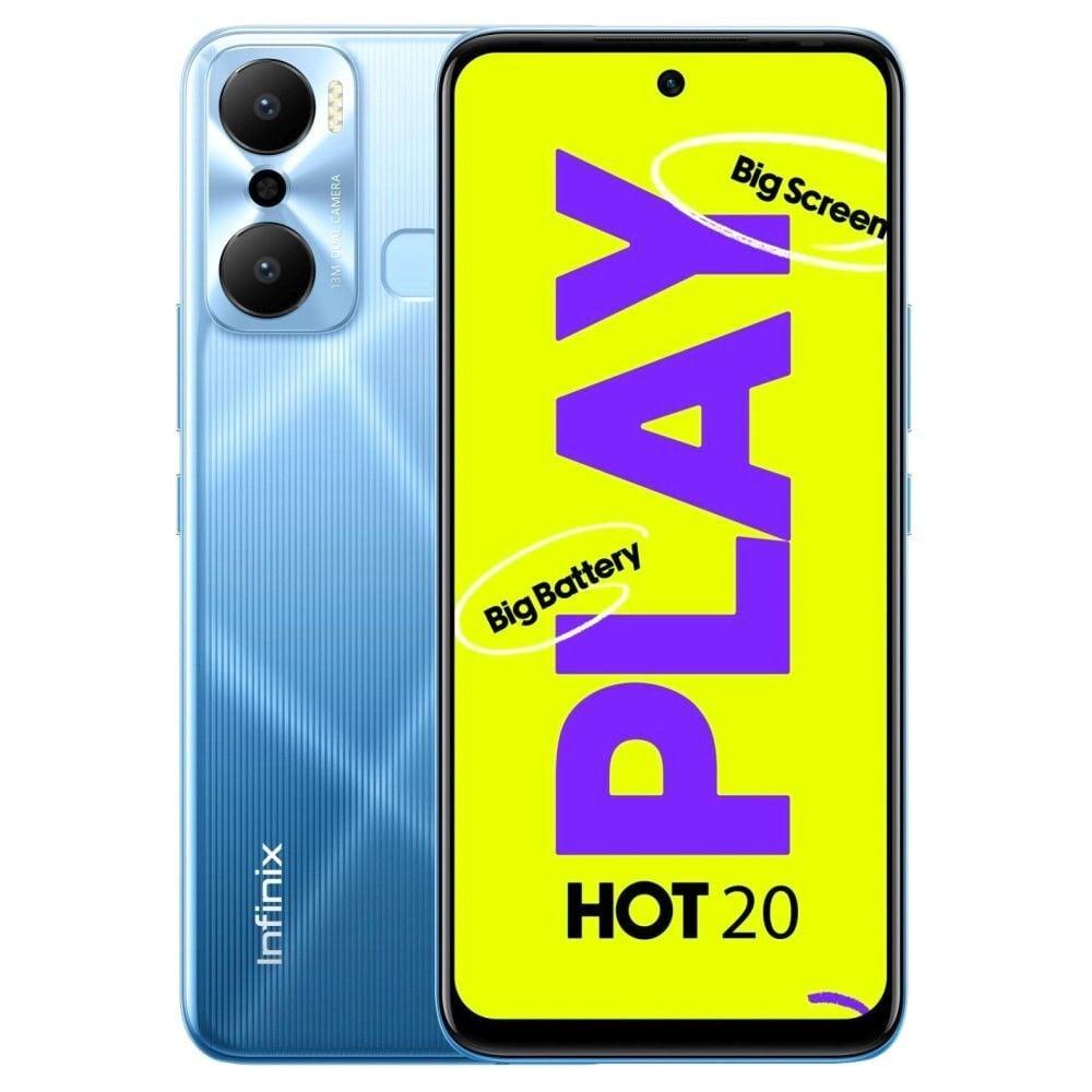 Infinix Hot 20 Play 64 GB, 4 GB RAM, Luna Blue, Mobile Phone