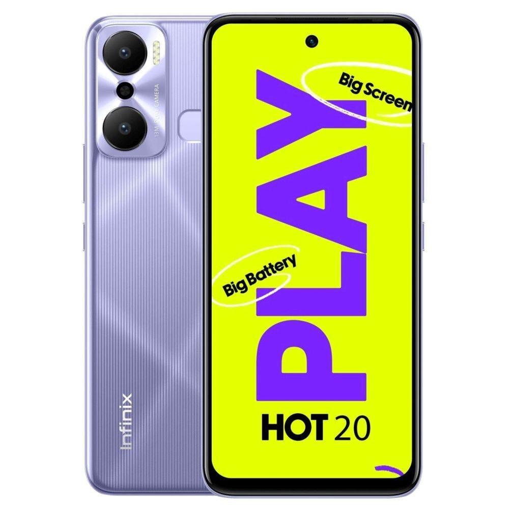 Infinix Hot 20 Play 64 GB, 4 GB RAM, Fantasy Purple, Mobile Phone