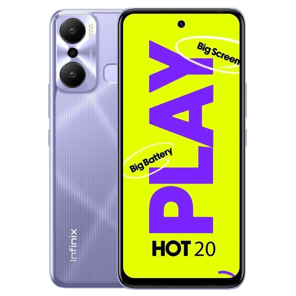 Infinix Hot 20 Play 64 GB, 4 GB RAM, Fantasy Purple, Mobile Phone