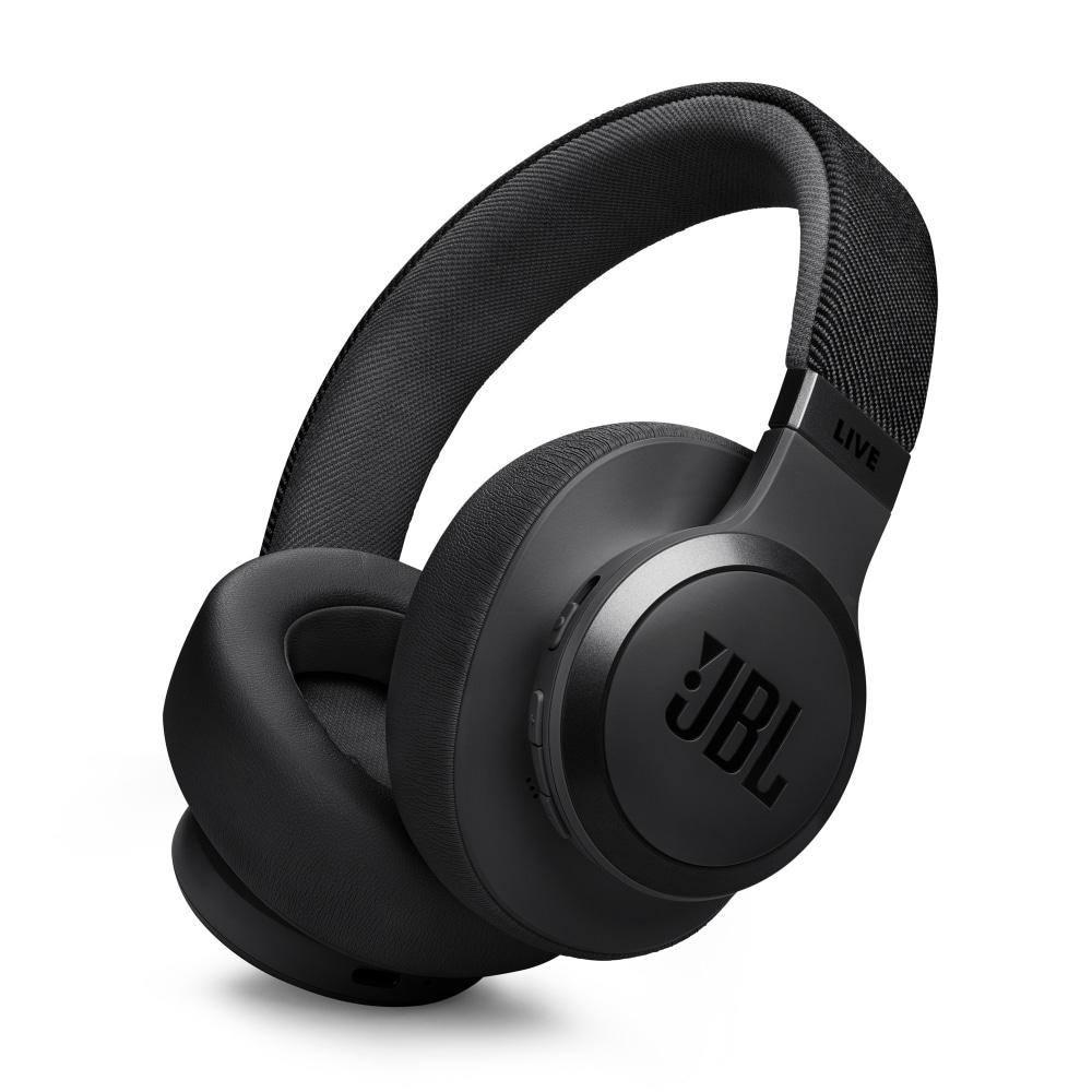JBL Live 770NC True Adaptive Noise Cancellation Headphones Wireless Over Ear, Spatial Sound, 65 Hrs Playtime, Speed Charge, Multipoint Connect and Personi-Fi 2.0, BT v5.3, Google Fast Pair, Alexa, Black