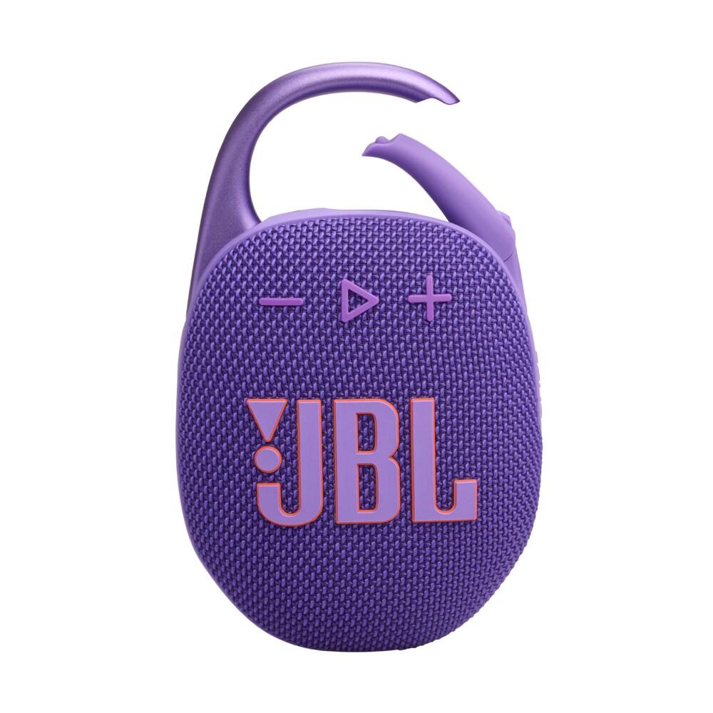 JBL Clip 5, Ultra Portable Waterproof Speaker, JBL Pro Sound, 12 Hours of Playtime, Waterproof Dustproof, Bluetooth v5.3, Multiconnection with Auracast, JBL Portable App (Purple)