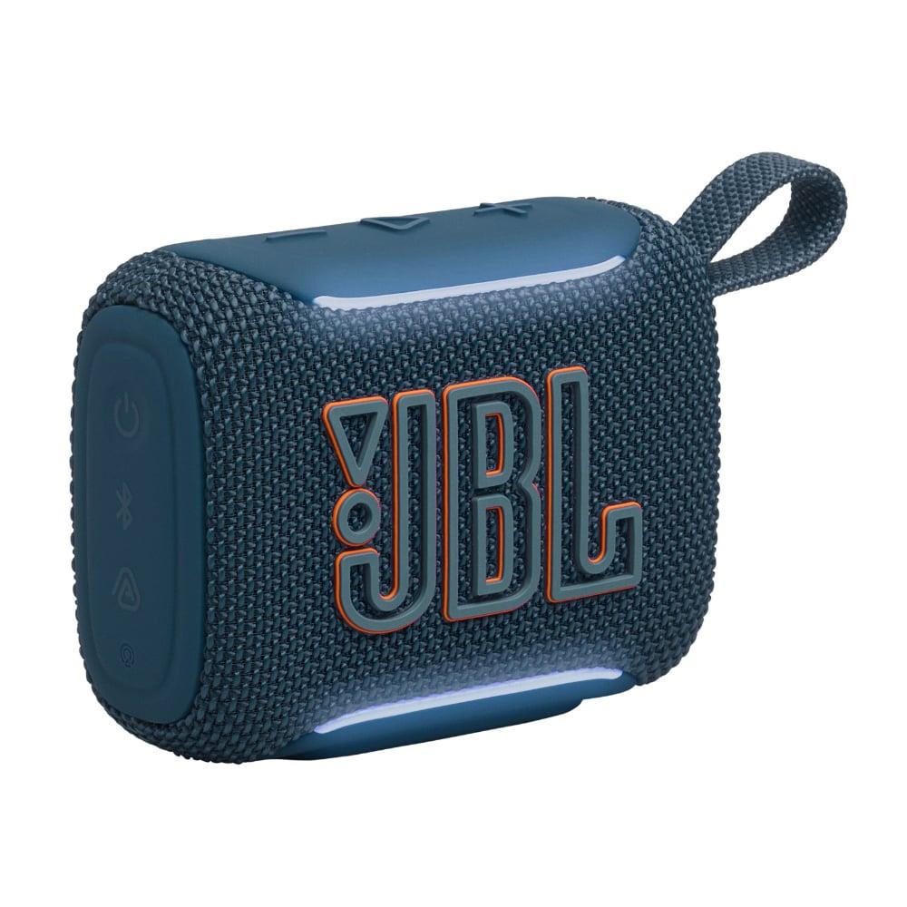 JBL Go 5 - Ultra-Portable Waterproof & Drop-Proof Bluetooth Speaker with JBL Legendary Sound & Ambient Edge Lighting, AirTouch Instant Stereo Pairing or Link Multiple Compatible Speakers via Auracast (Blue)