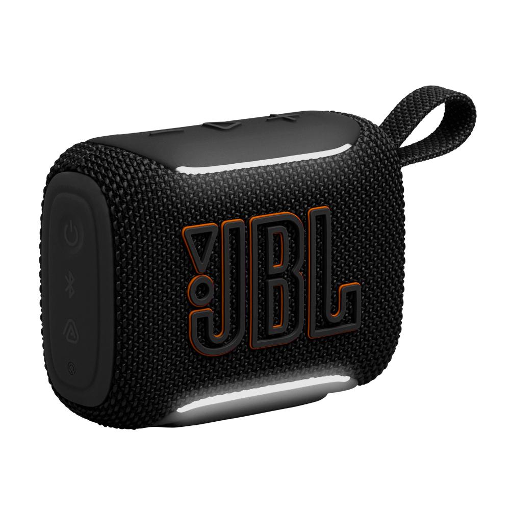 JBL Go 5 - Ultra-Portable Waterproof & Drop-Proof Bluetooth Speaker with JBL Legendary Sound & Ambient Edge Lighting, AirTouch Instant Stereo Pairing or Link Multiple Compatible Speakers via Auracast (Black)