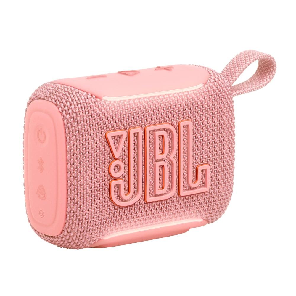 JBL Go 5 - Ultra-Portable Waterproof & Drop-Proof Bluetooth Speaker with JBL Legendary Sound & Ambient Edge Lighting, AirTouch Instant Stereo Pairing or Link Multiple Compatible Speakers via Auracast (Pink)