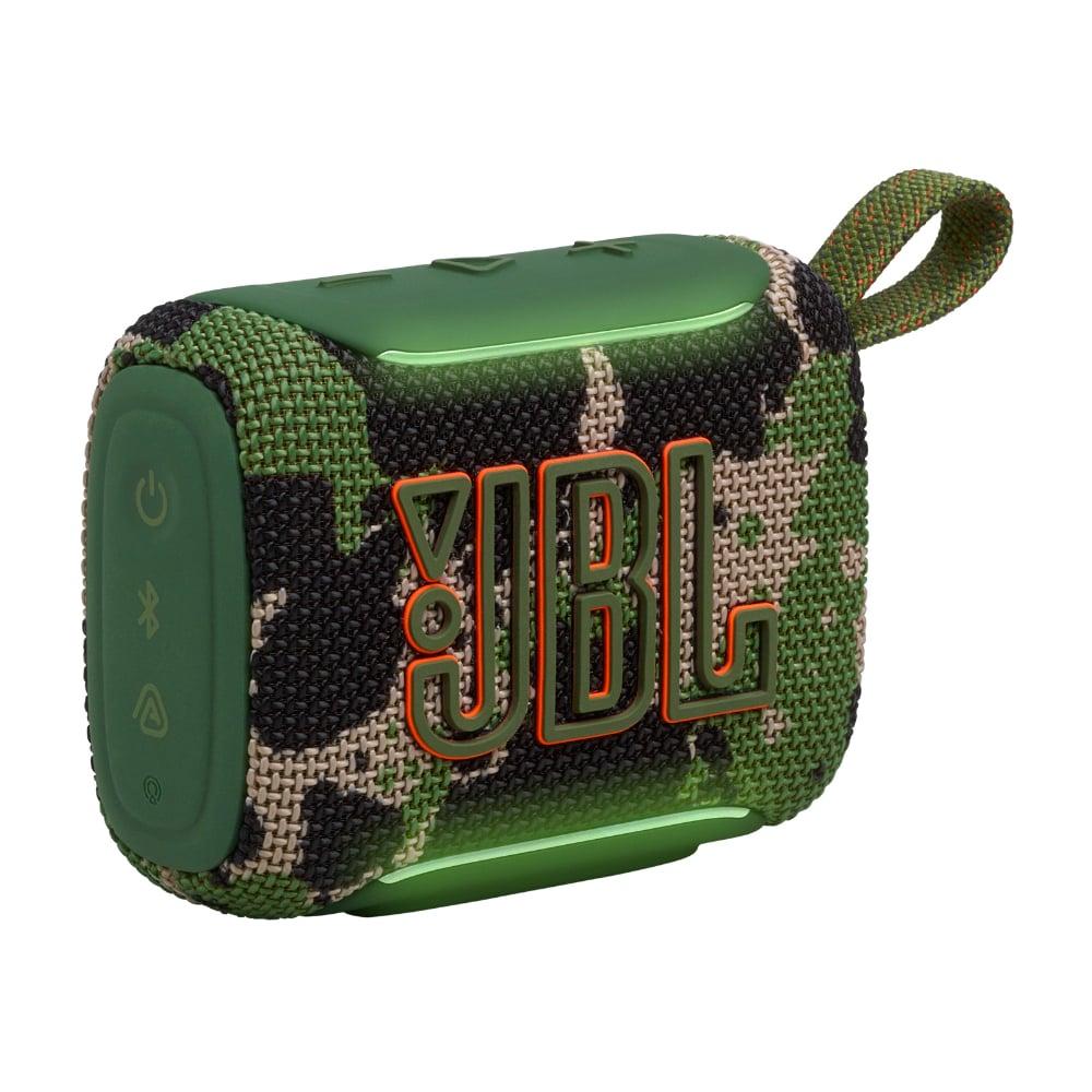 JBL Go 5 - Ultra-Portable Waterproof & Drop-Proof Bluetooth Speaker with JBL Legendary Sound & Ambient Edge Lighting, AirTouch Instant Stereo Pairing or Link Multiple Compatible Speakers via Auracast (Squad)