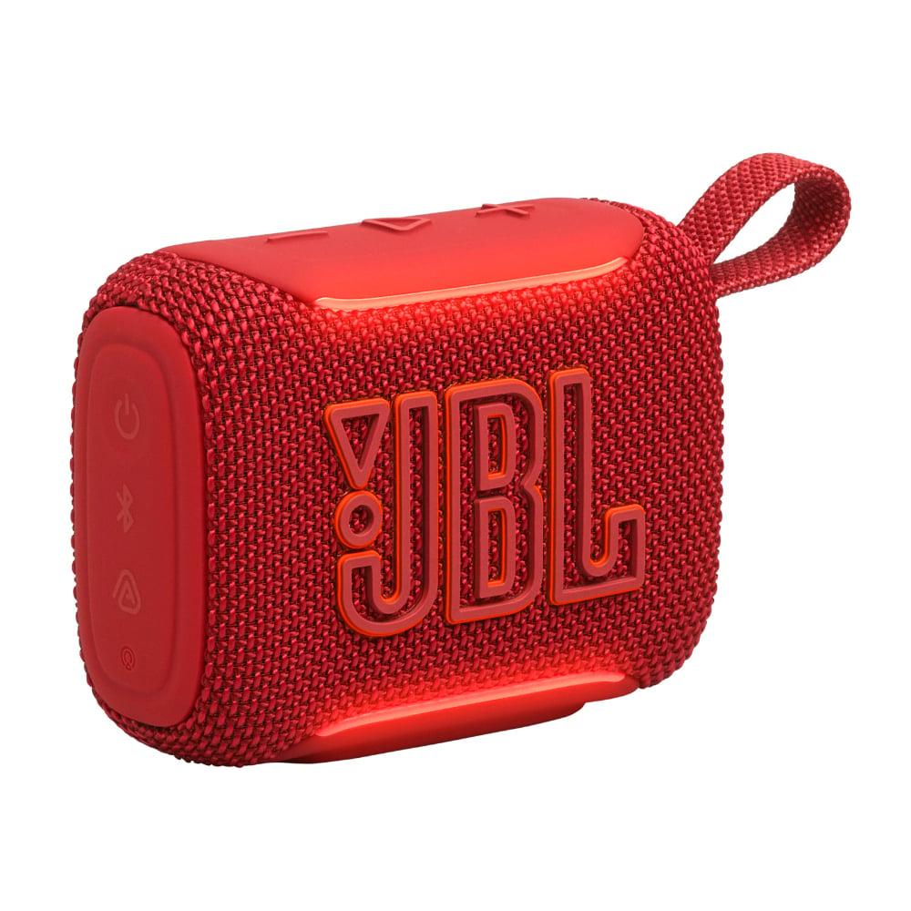 JBL Go 5 - Ultra-Portable Waterproof & Drop-Proof Bluetooth Speaker with JBL Legendary Sound & Ambient Edge Lighting, AirTouch Instant Stereo Pairing or Link Multiple Compatible Speakers via Auracast (Red)