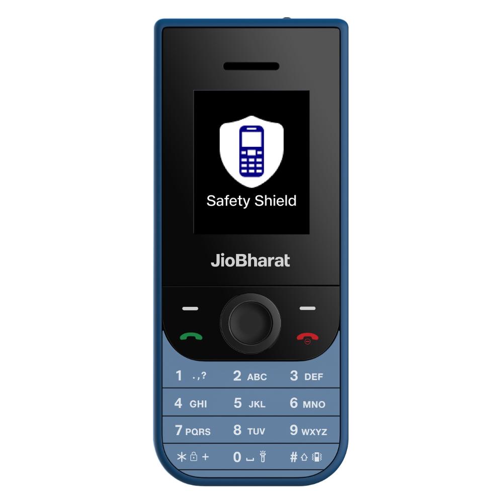 JioBharat V3 4G Keypad Phone with Safety Shield Feature, JioTV, JioHotstar, JioSaavn, JioPay (UPI & SoundPay), LED Torch, Digital Camera, 1000 mAh Battery, Blue, Locked for Jio Network-2