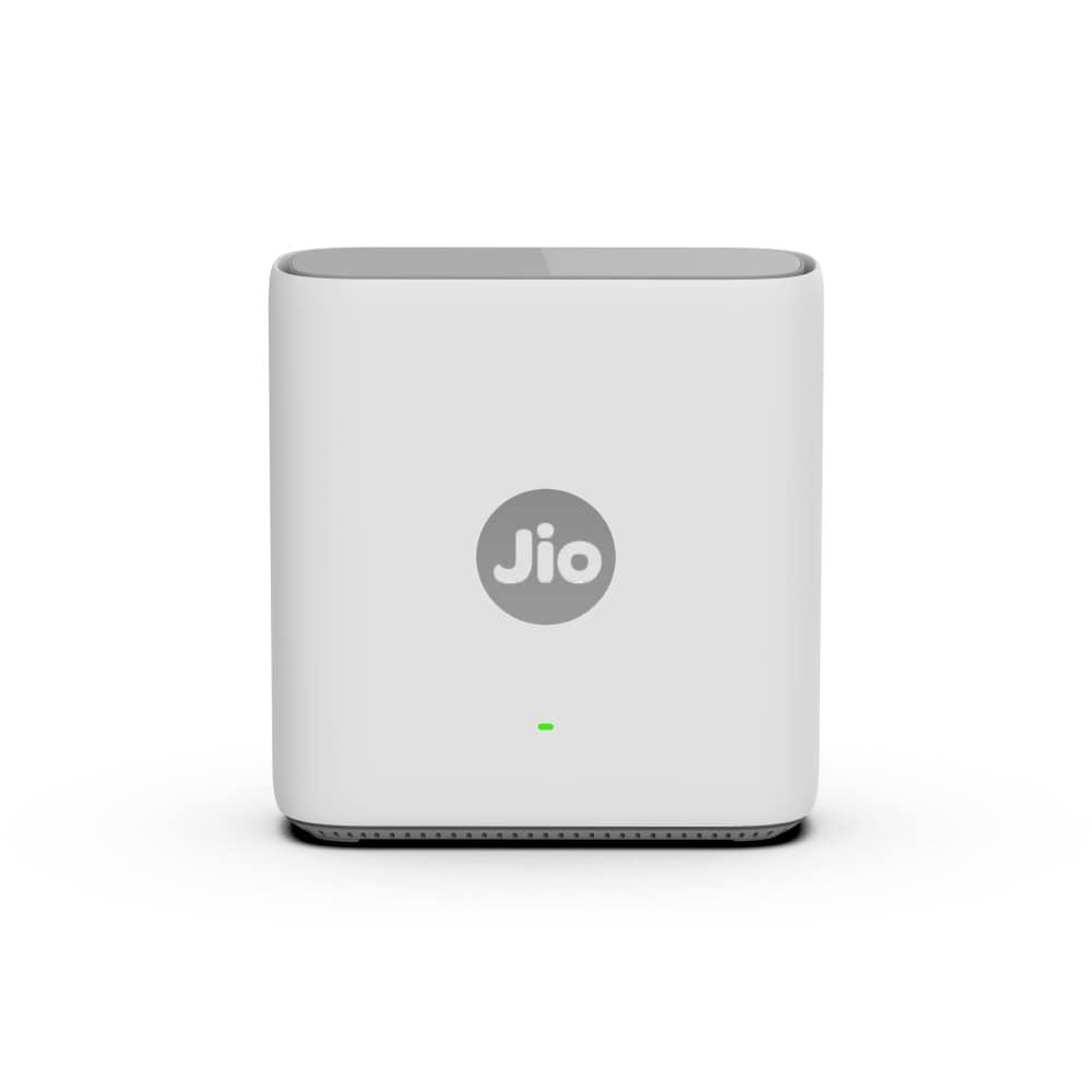 Jio AX6000 Mesh WiFi 6 Device, Works with JioAirFiber Only, Jio True AI Mesh, Dual Band, Up to 6 Gbps Speed, WPA3 Security, Mu-MIMO, OFDMA, Easy Setup with JioHome App, Wireless Range Extender (JE6801)